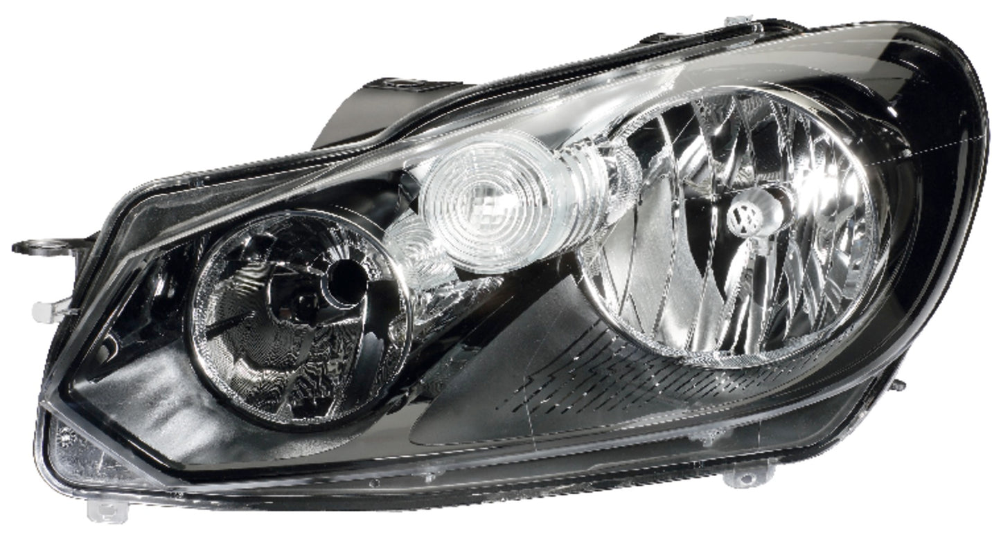HELLA Halogen/FF-Headlight - left - for e.g. VW Golf VI (5K1) 1EG009901-211