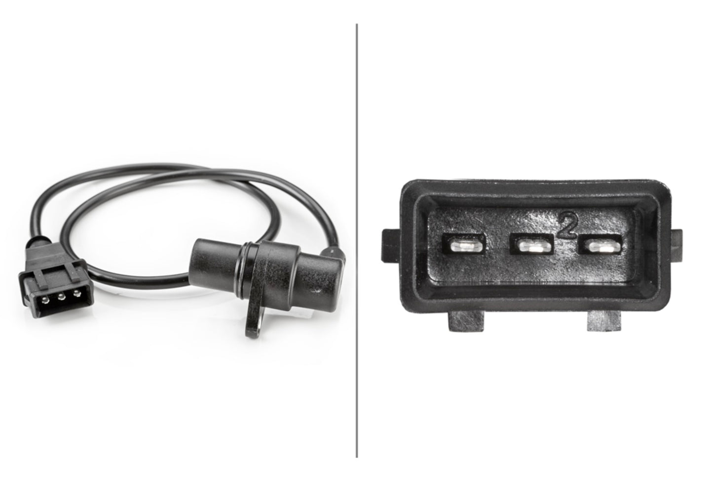 HELLA Sensor, crankshaft pulse - 12V - 3-pin connector 6PU009163-761
