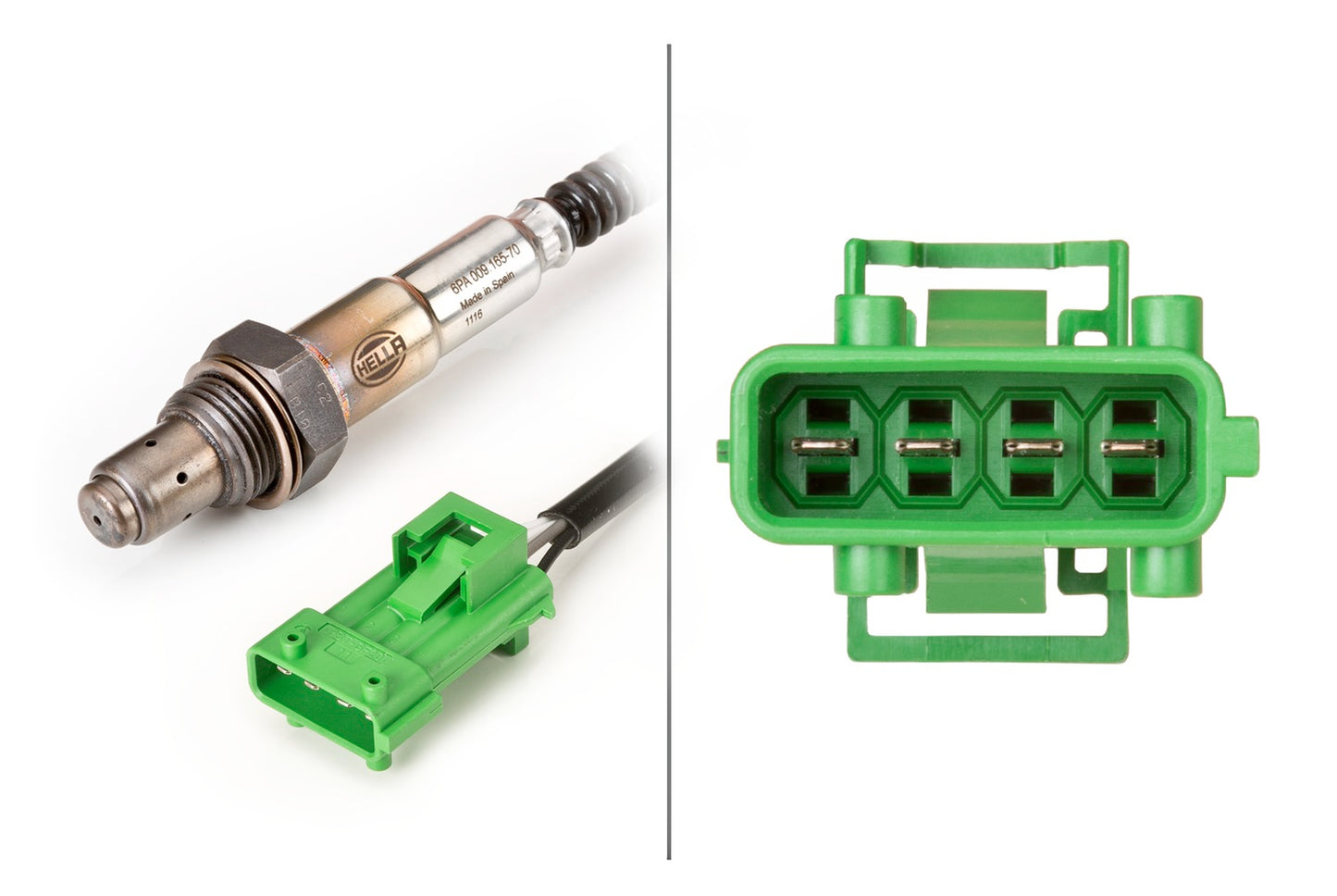 HELLA Oxygen sensor - 4-pin connector 6PA009165-701
