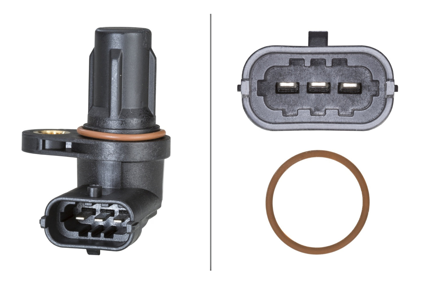 HELLA Sensor, camshaft position - 3-pin connector 6PU009168-081