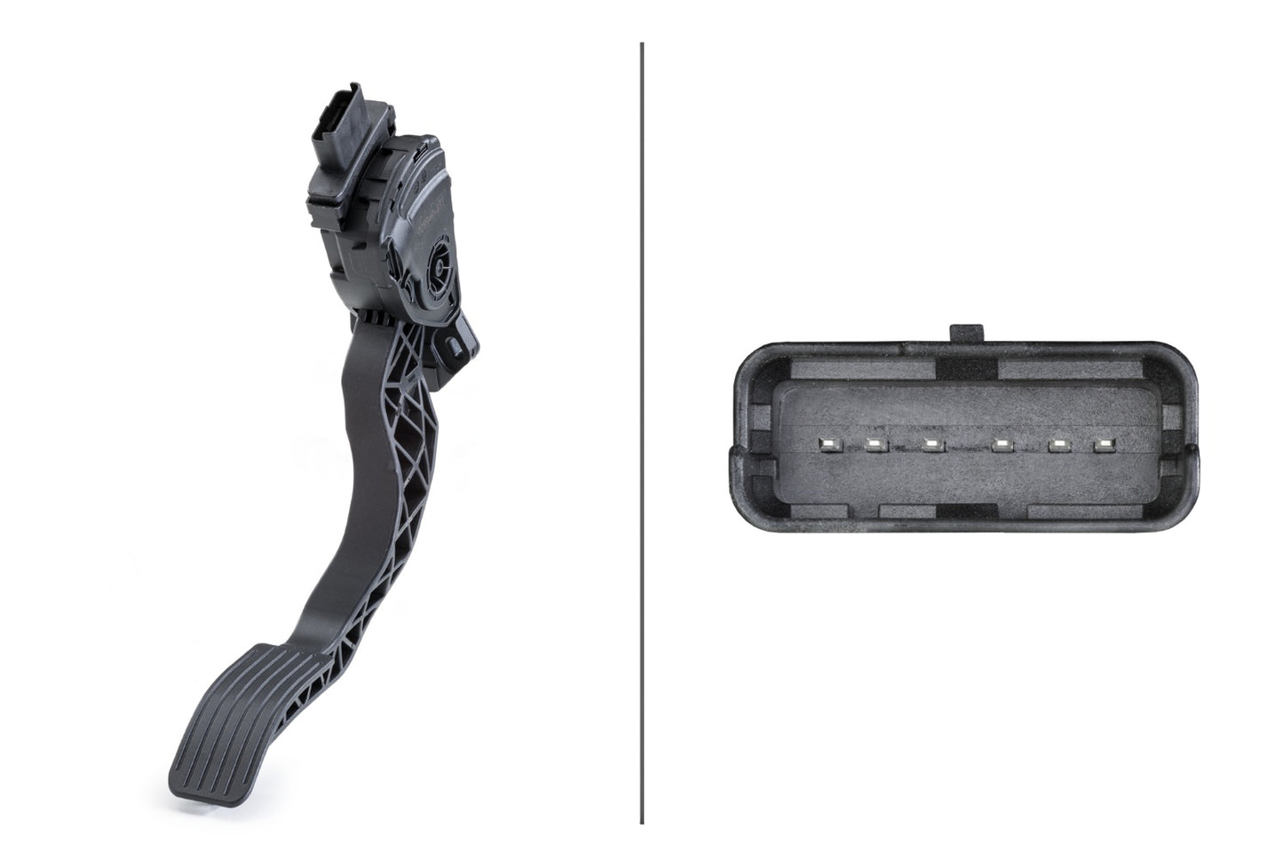 HELLA Sensor, accelerator pedal position - for left-hand drive vehicles - 6-pin connec 6PV009949-831