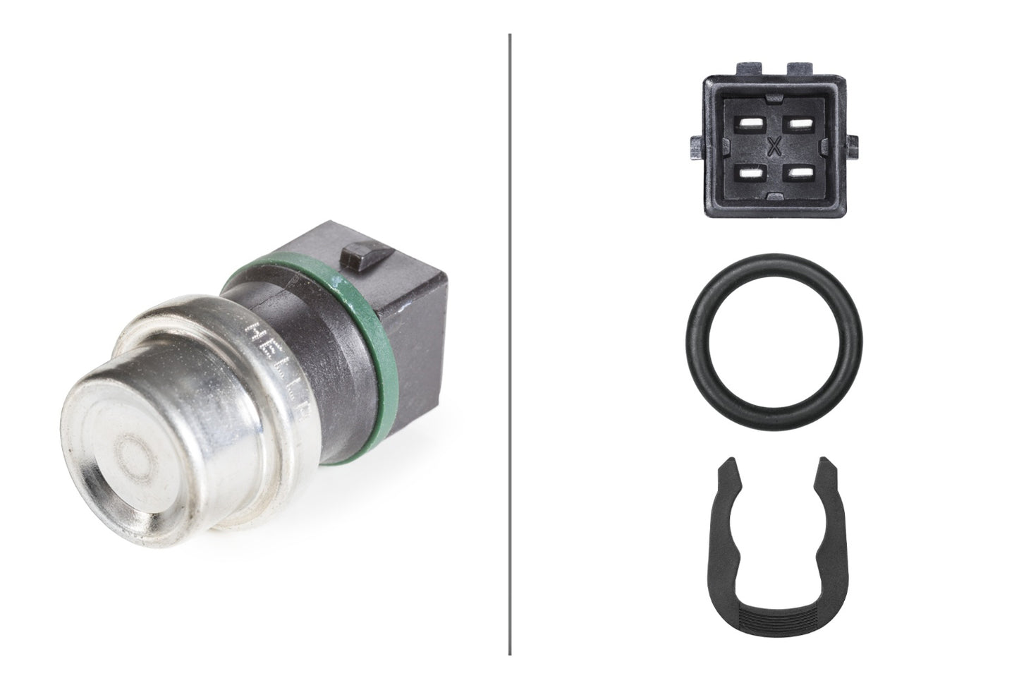 HELLA Sensor, coolant temperature - 12V - 4-pin connector 6PT009107-461