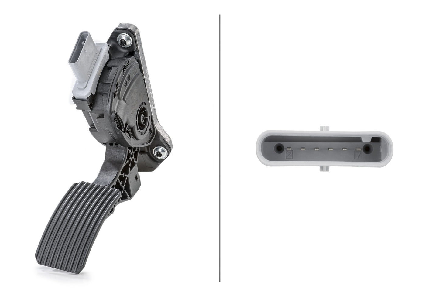 HELLA Sensor, accelerator pedal position - for left-hand/right-hand drive vehicles - 6 6PV009371-711