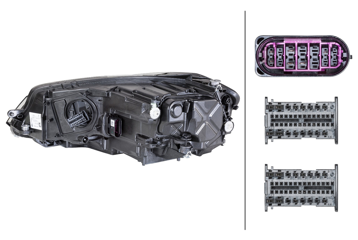 HELLA LED-Headlight - right - for e.g. VW Golf VII (5G1, BQ1, BE1, BE2) 1ZX013924-421