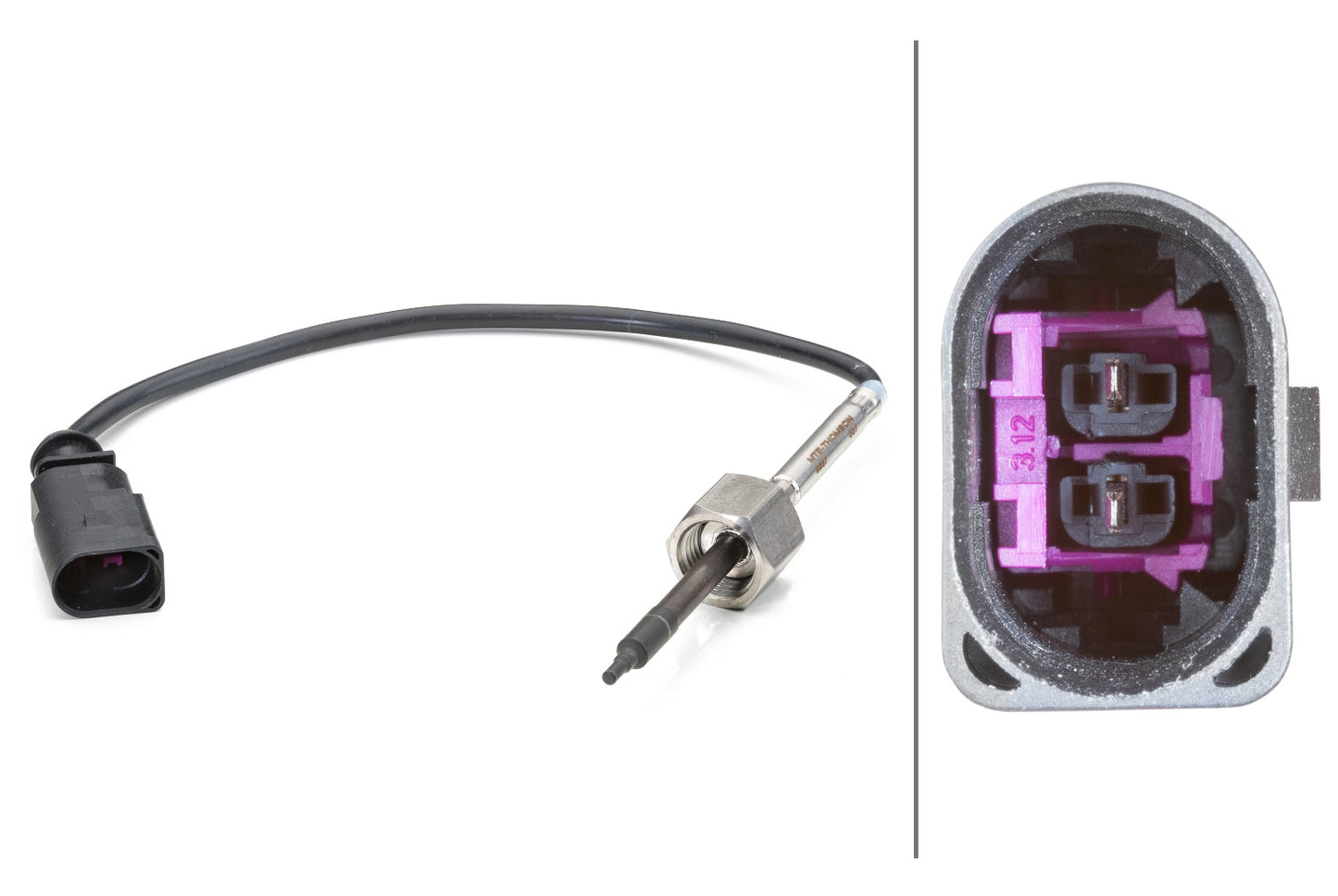 HELLA Sensor, exhaust gas temperature - 2-pin connector 6PT014494-161