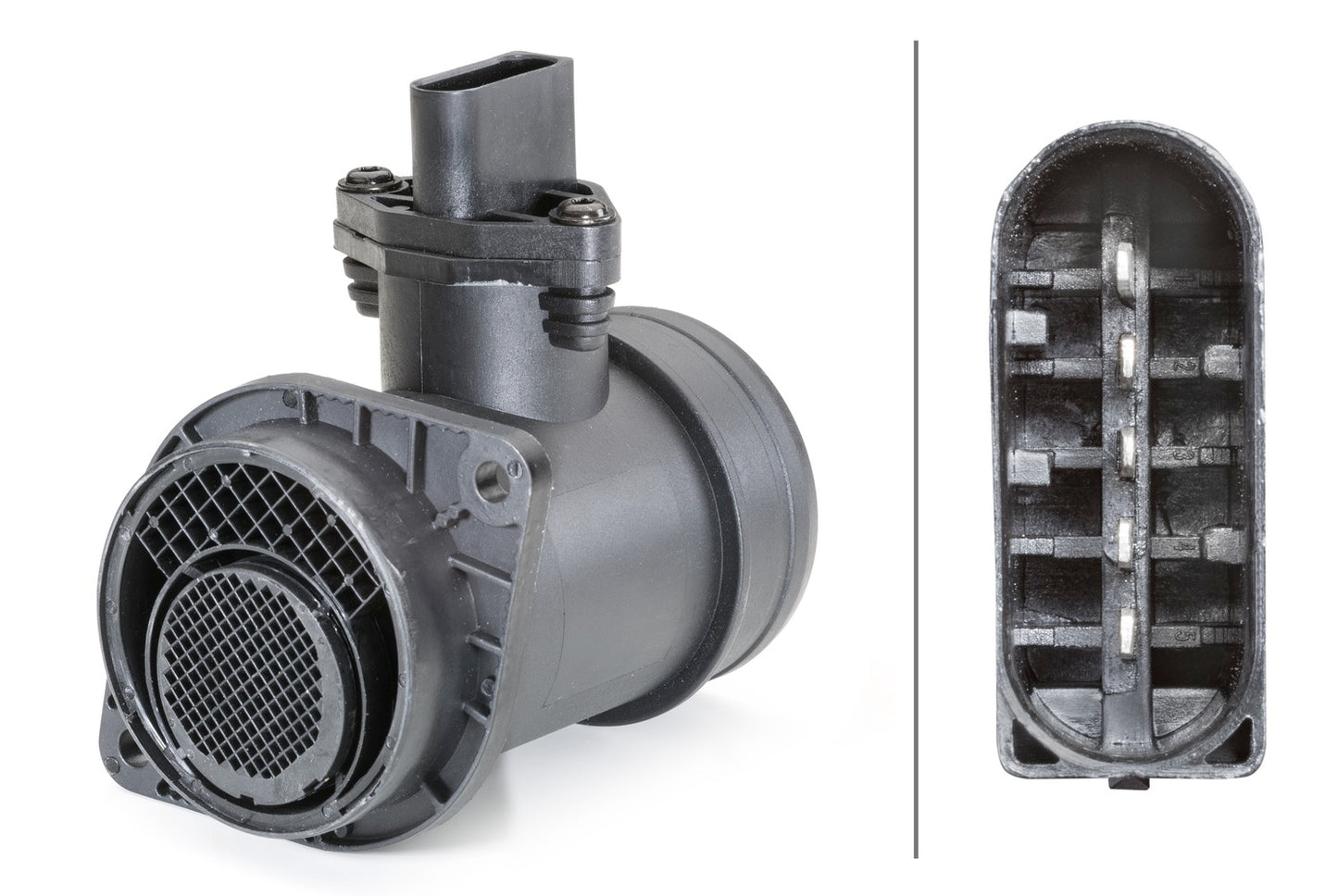 HELLA Mass Air Flow Sensor - 5-pin connector - Bolted 8ET009149-661