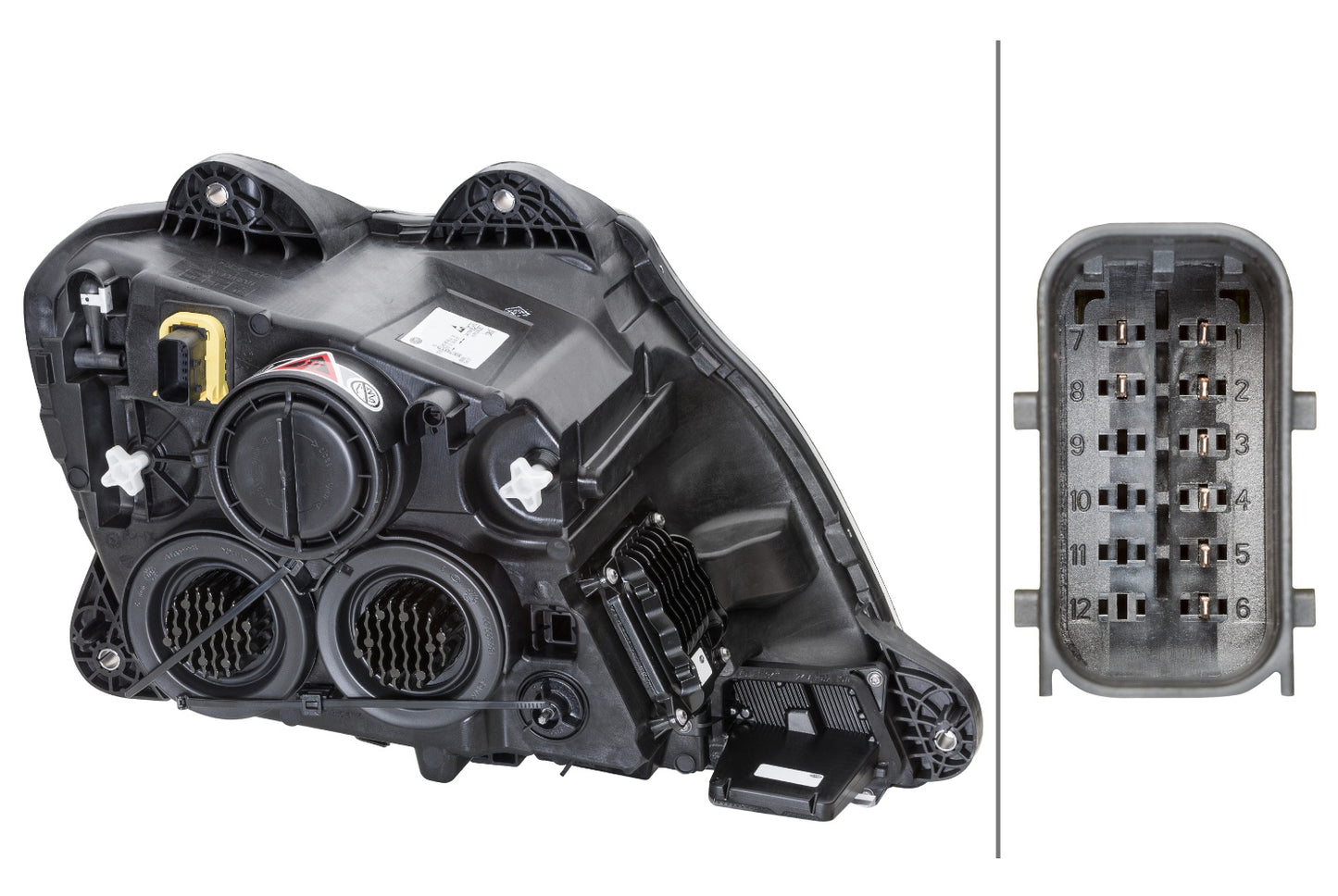 HELLA LED/Halogen/FF-Headlight - left - for e.g. DAF XF FTP 410, FTR 410, FTS 410 1LX010116-791