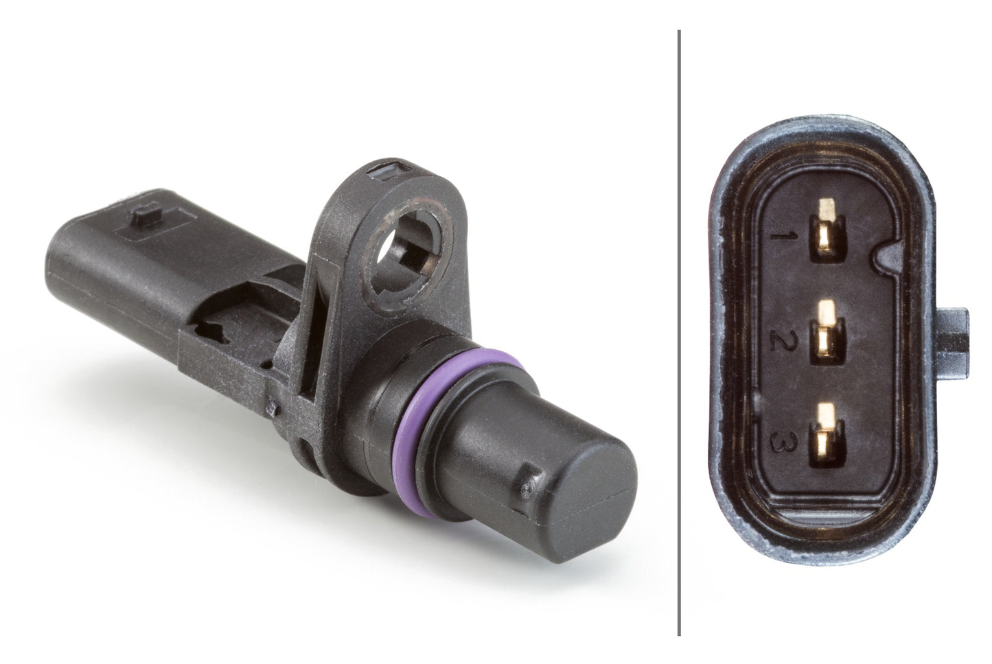 HELLA Sensor, camshaft position - 3-pin connector - Bolted 6PU013122-221