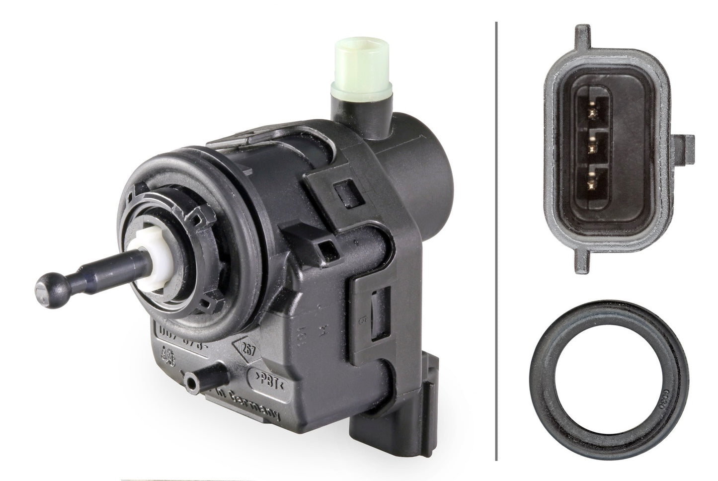 HELLA Actuator, headlight levelling - 12V - Electric 6NM007878-561