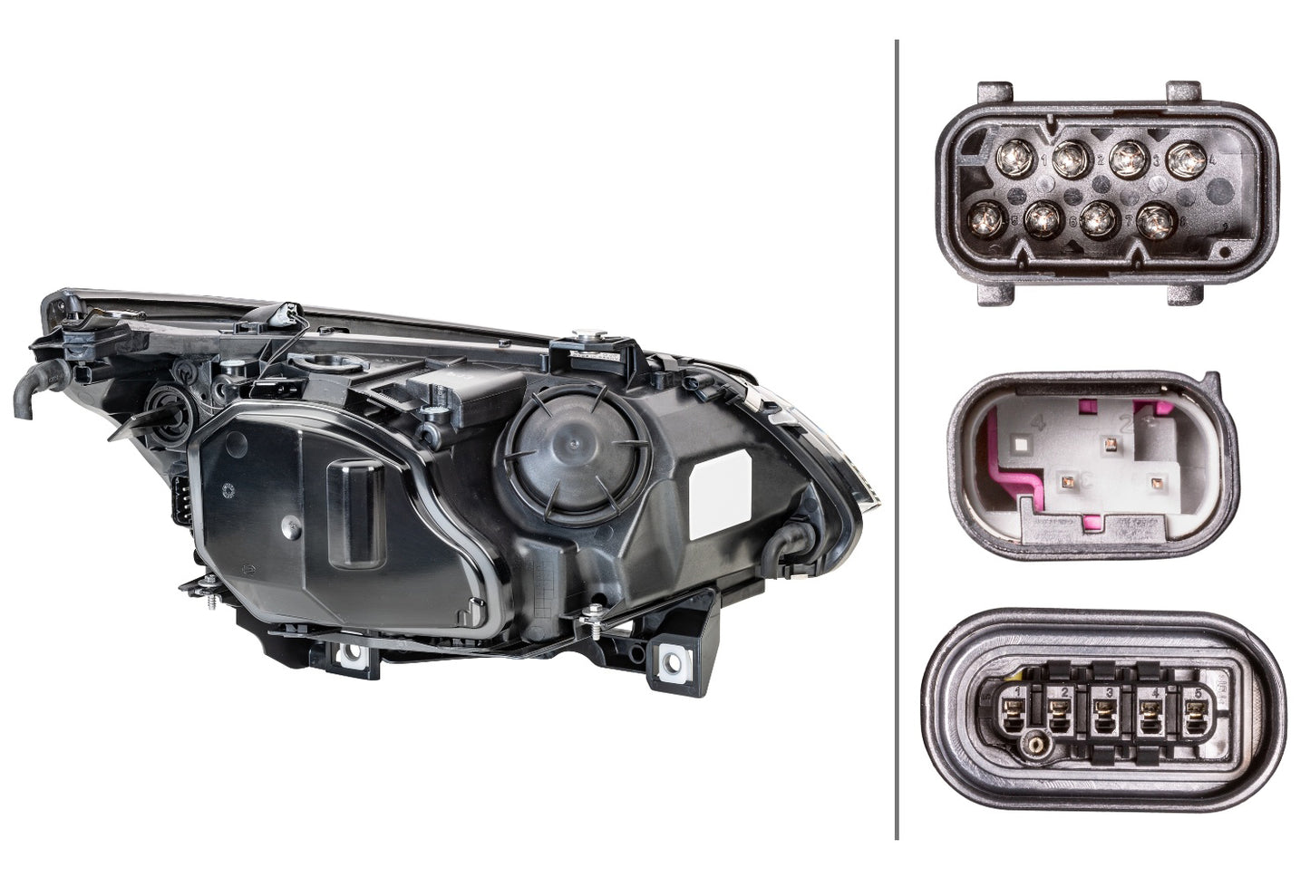 HELLA Halogen/Bi-Xenon-Headlight - left - for e.g. BMW 5 (E60) 1EL160295-001