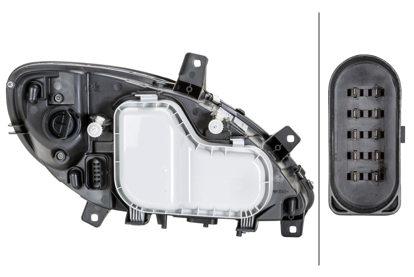 HELLA Halogen-Headlight - left - for e.g. Mercedes-Benz Vito / Mixto Box (W639) 1EG246041-011