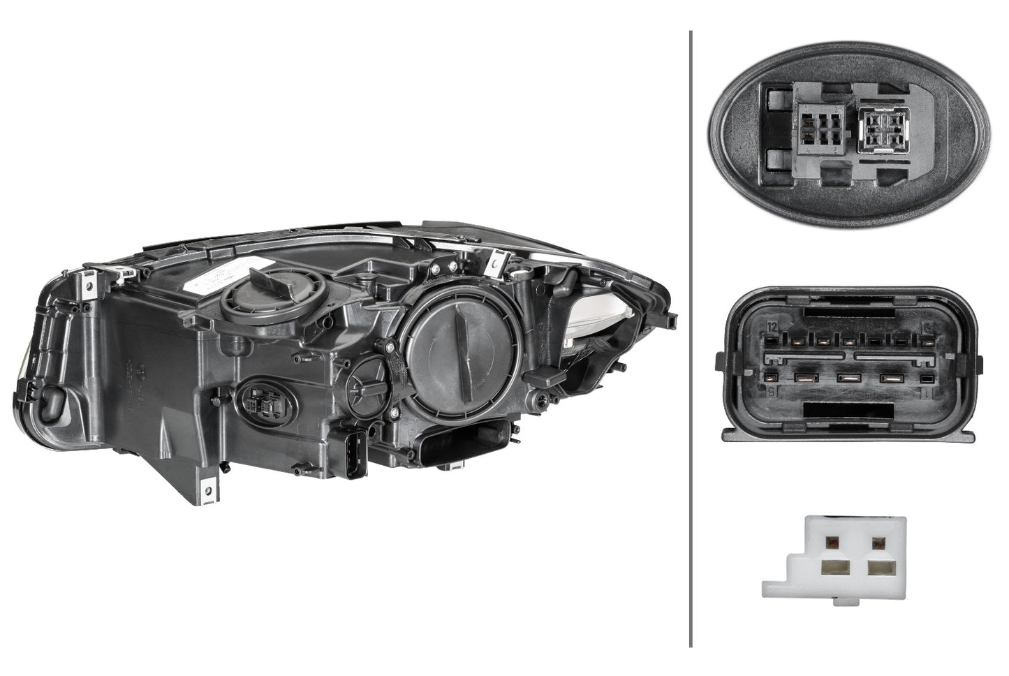 HELLA Bi-Xenon/LED-Headlight - right - for e.g. BMW 5 (F10) 1ZS010131-621