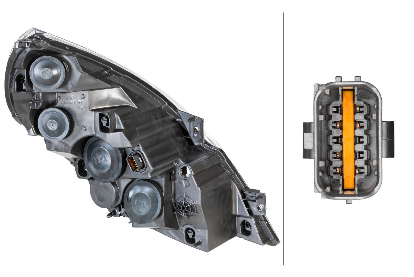 HELLA Halogen/FF-Headlight - left - for e.g. Renault Master III Chassis (EV, HV, UV) 1ER010117-191