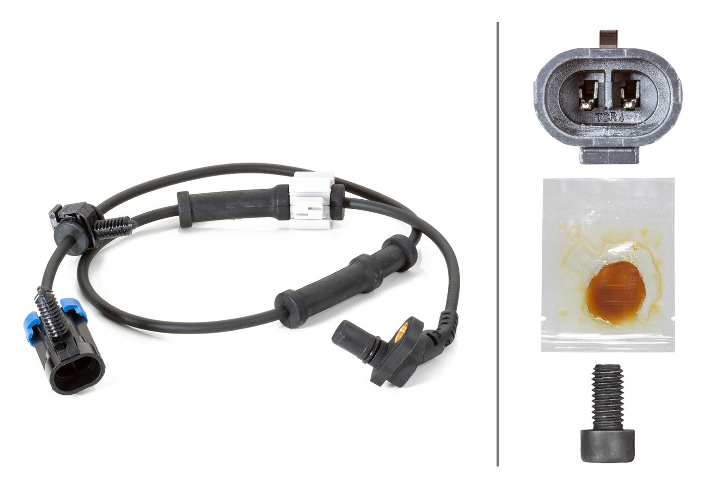 HELLA Sensor, wheel speed - 2-pin connector - Front Axle 6PU230040-401