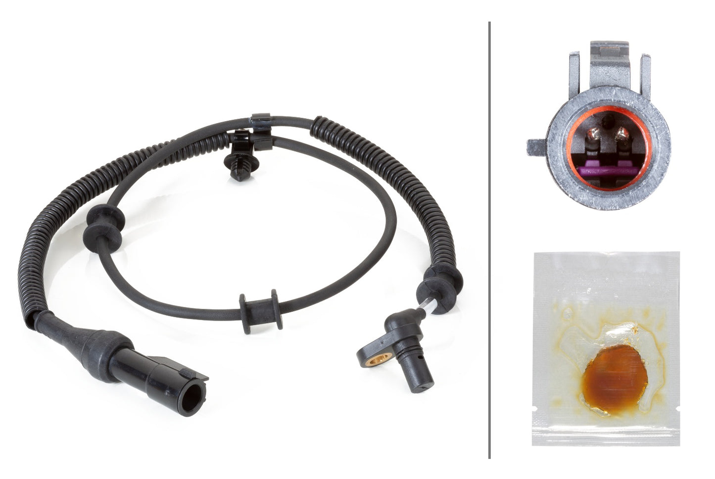 HELLA Sensor, wheel speed - 2-pin connector - Front Axle 6PU230040-531