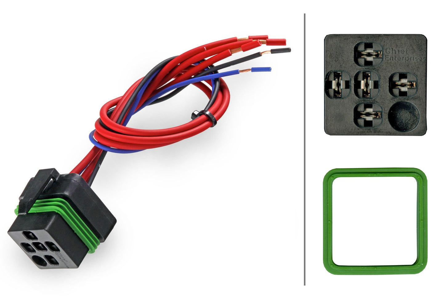 HELLA Plug - 5-pin connector - Plug: B1 8JD745801-001