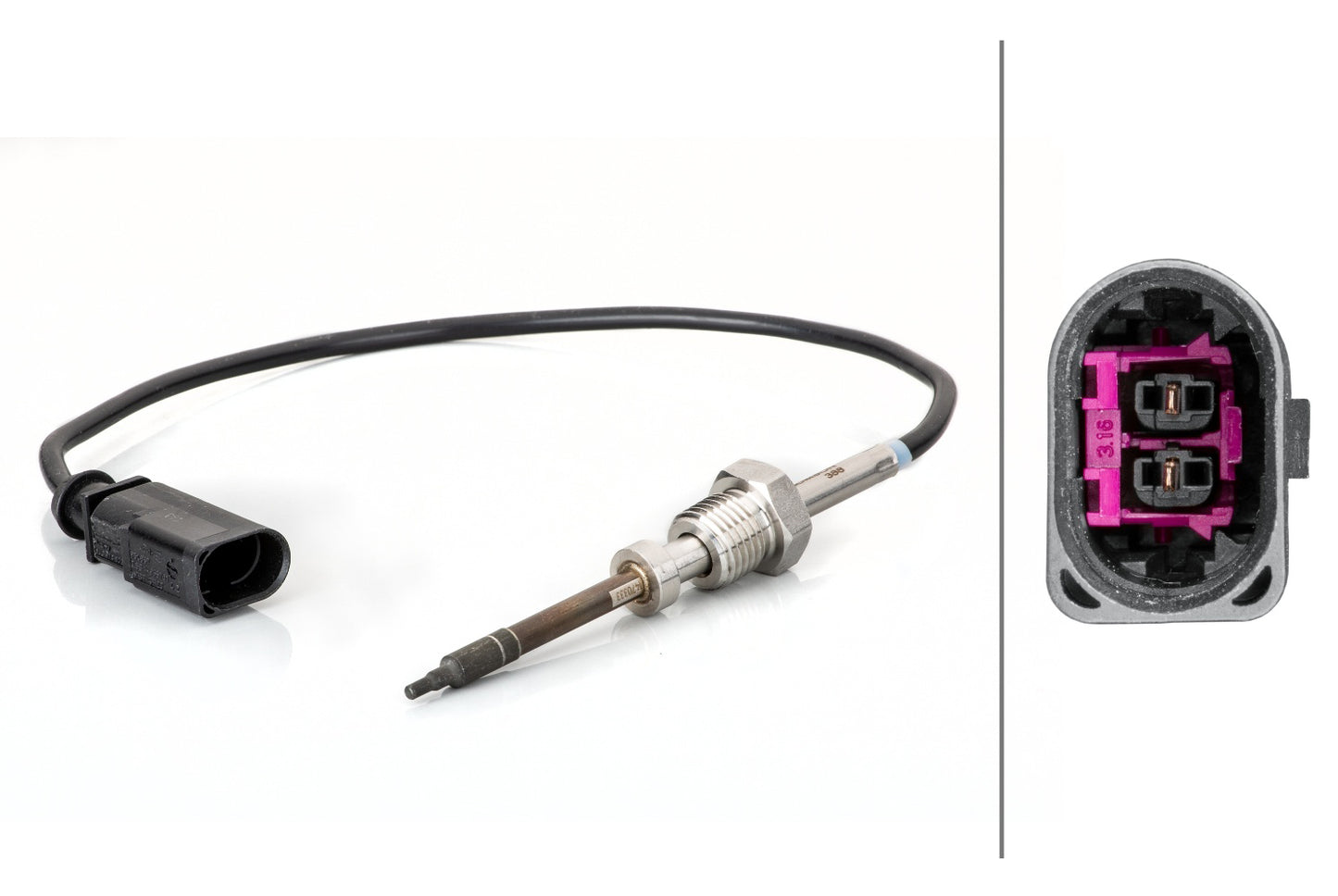 HELLA Sensor, exhaust gas temperature - 2-pin connector 6PT014494-481
