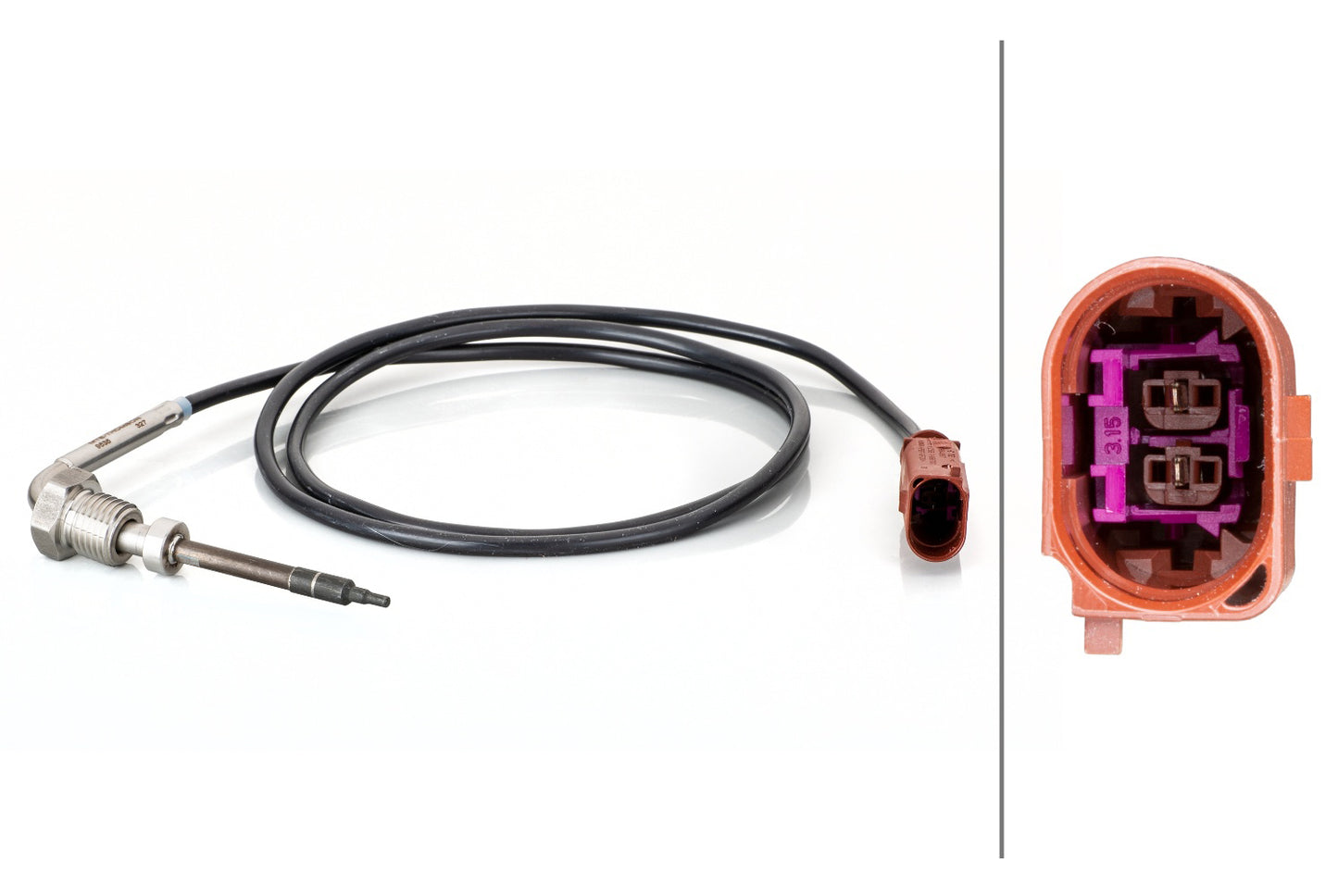 HELLA Sensor, exhaust gas temperature - 2-pin connector 6PT014494-531