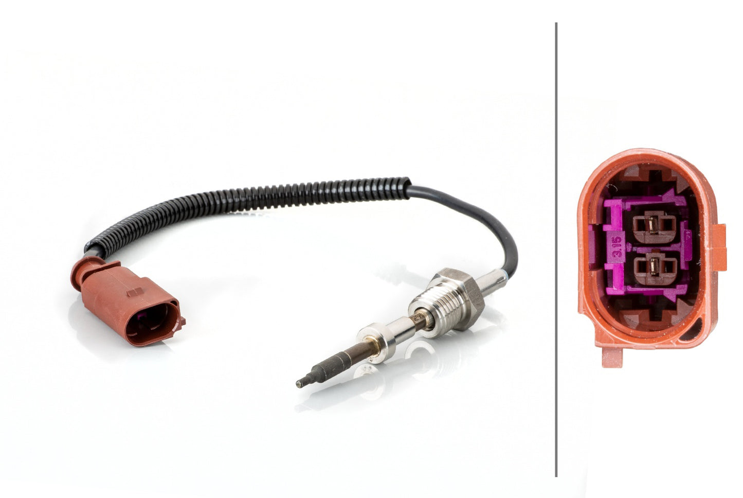 HELLA Sensor, exhaust gas temperature - 2-pin connector 6PT014494-721