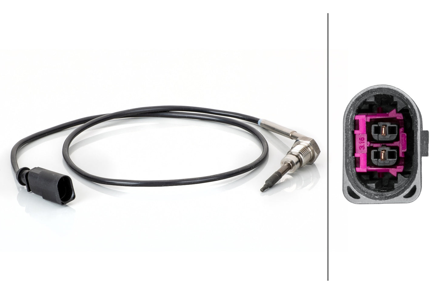 HELLA Sensor, exhaust gas temperature - 2-pin connector 6PT014494-871