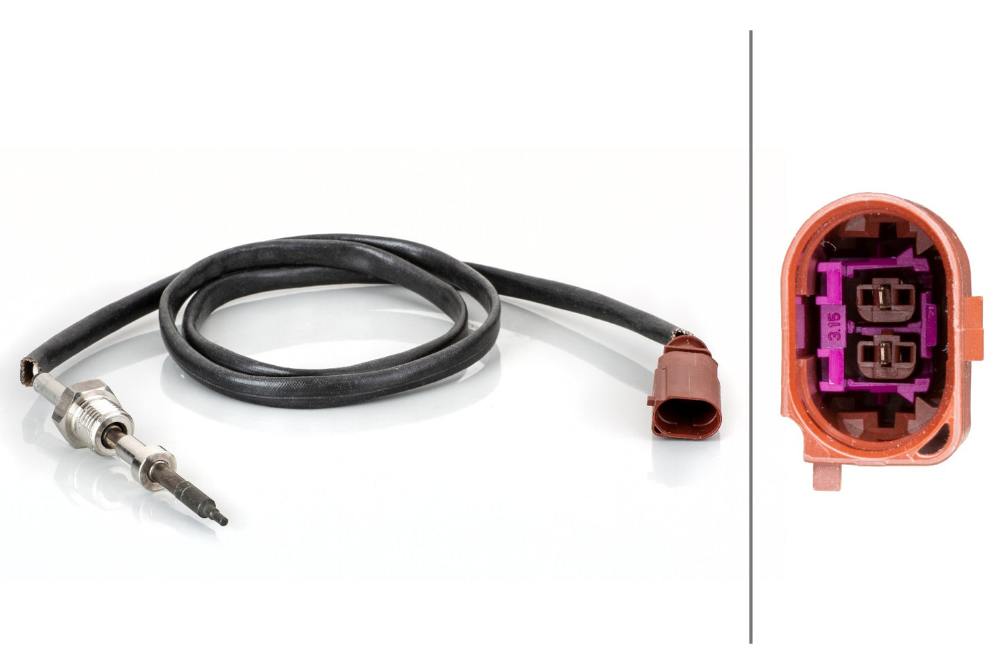 HELLA Sensor, exhaust gas temperature - 2-pin connector 6PT014495-121