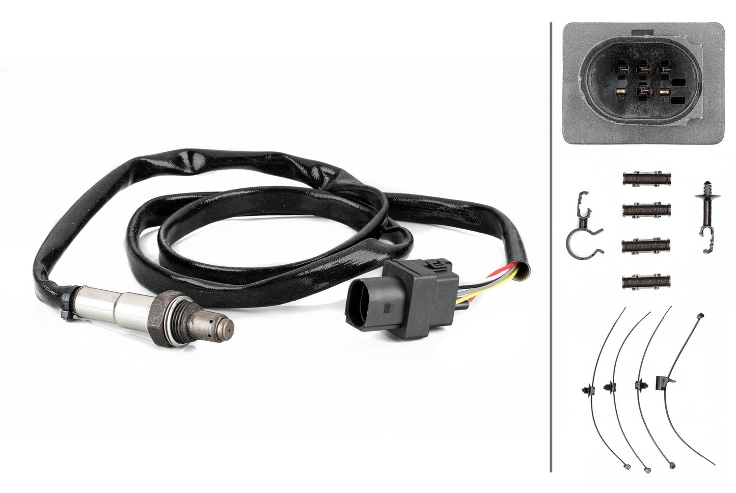HELLA Oxygen sensor - 6-pin connector 6PA358103-121