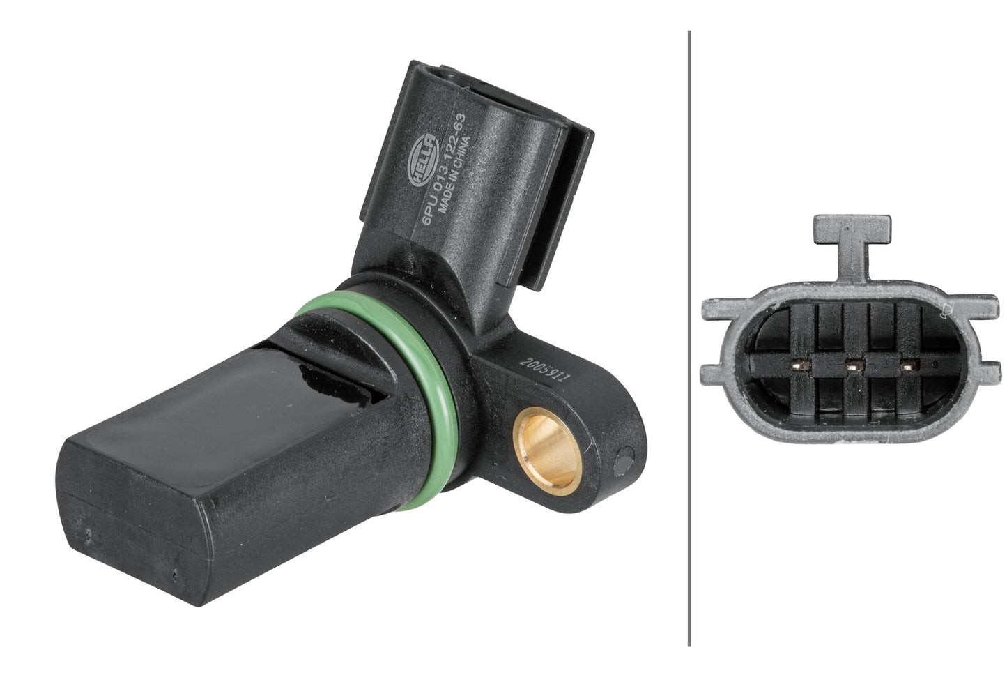 HELLA Sensor, crankshaft pulse - 3-pin connector 6PU013122-631