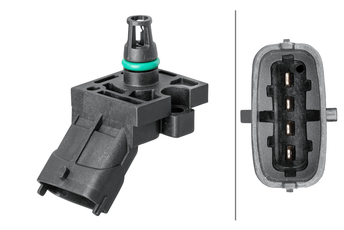 HELLA Sensor, intake manifold pressure - 4-pin connector 6PP013112-041