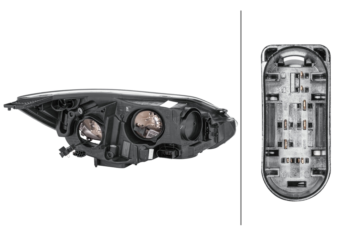 HELLA Halogen-Headlight - left - for e.g. Ford Focus III 1EA354994-011