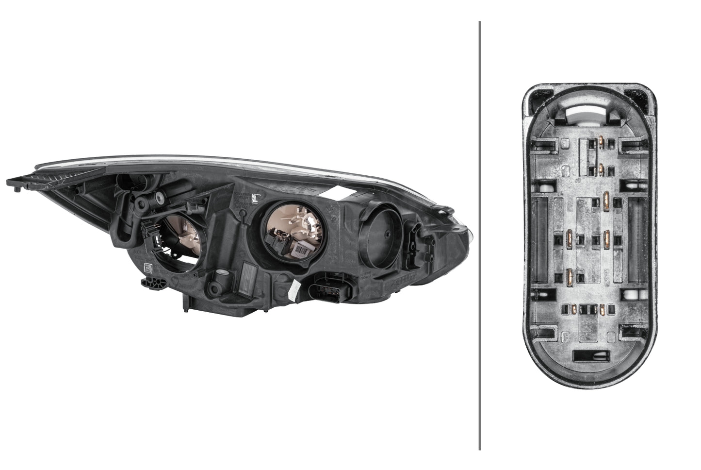 HELLA Halogen-Headlight - left - for e.g. Ford Focus III 1EA354994-031