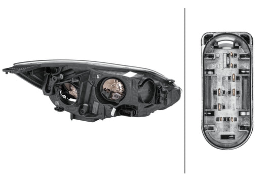HELLA Halogen-Headlight - left - for e.g. Ford Focus III 1EA354994-031