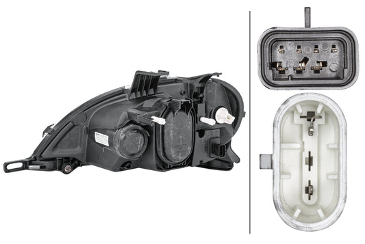 HELLA Halogen-Headlight - right - for e.g. Mercedes-Benz M-Class (W163) 1EA963130-461