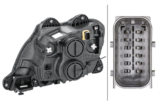 HELLA Halogen/FF-Headlight - right 1ED010116-521