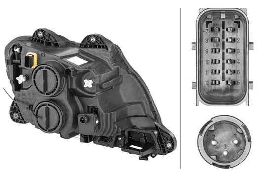 HELLA FF/Halogen-Headlight - left 1ED010116-531