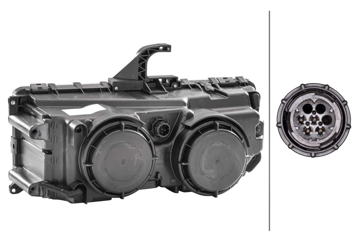 HELLA Halogen-Headlight - right - for e.g. Mercedes-Benz Axor II 1DB247011-041