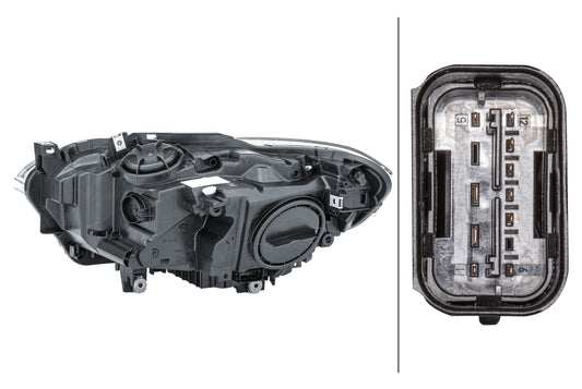 HELLA Halogen/FF-Headlight - right - for e.g. BMW 1 (F20) 1EG010741-081