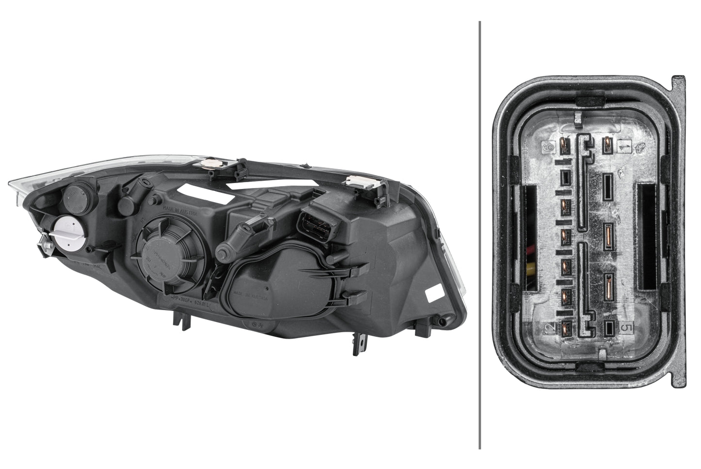 HELLA Halogen-Headlight - left - for e.g. BMW 3 (E90) 1E3354697-011