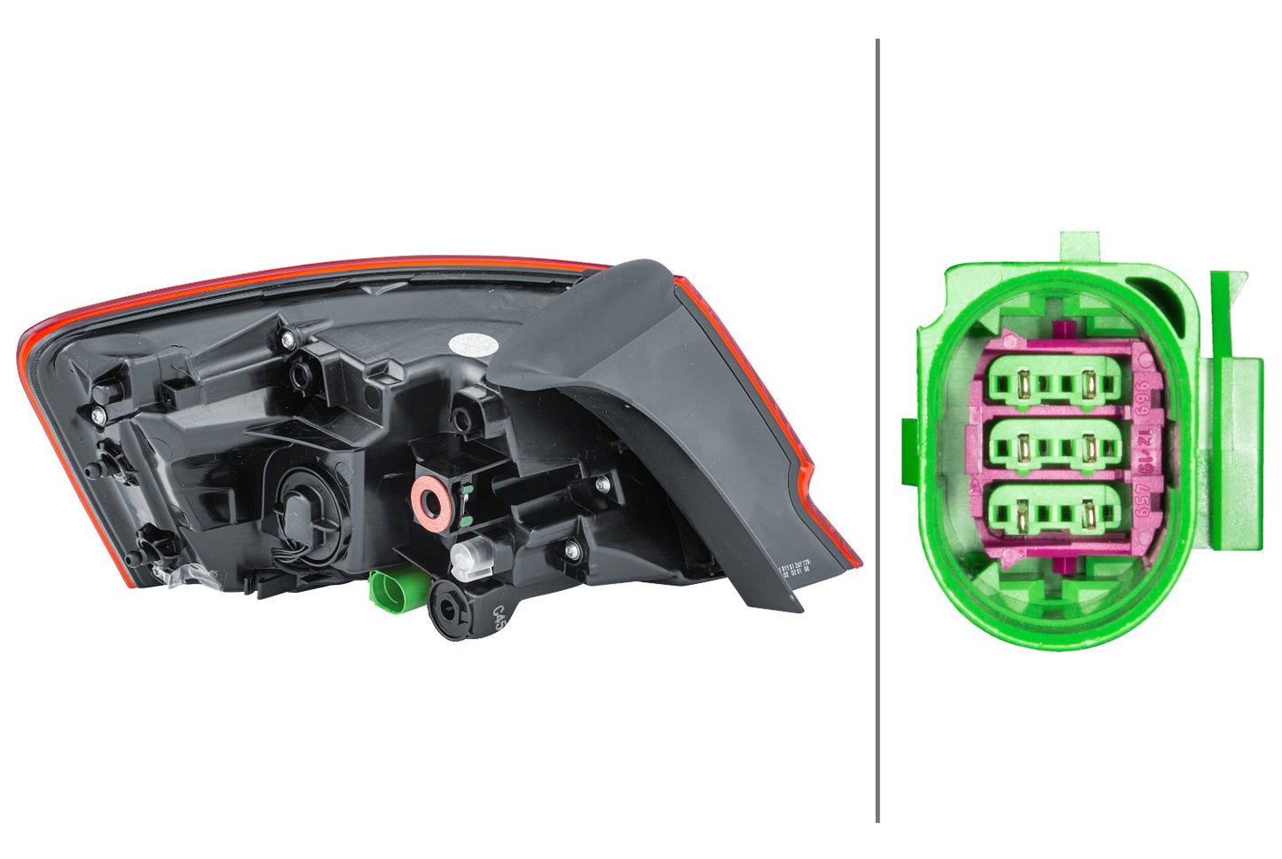 HELLA Rearlight - LED - Outer section - right - for e.g. Audi A3 (8V1, 8Vk) 2SD012831-041