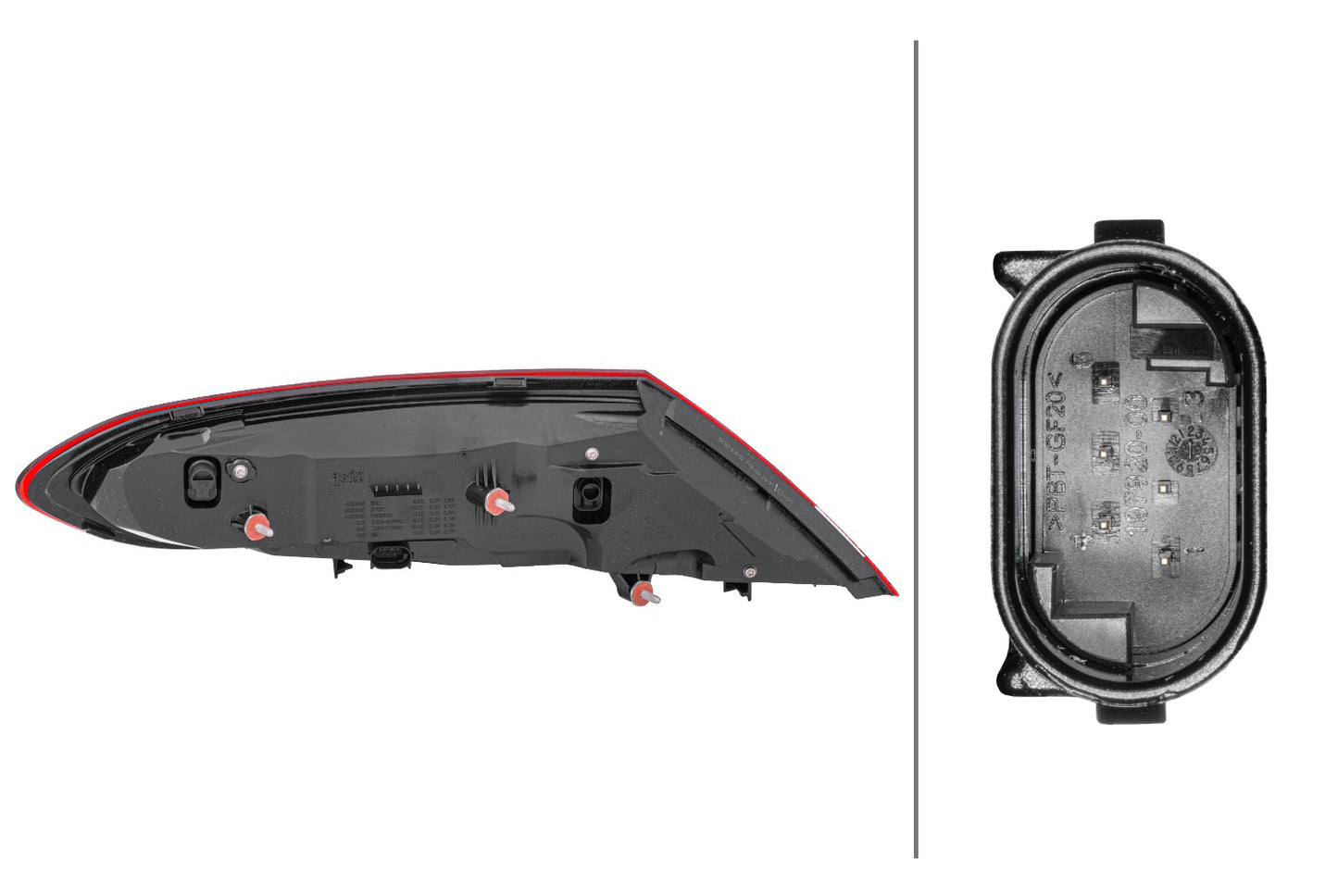 HELLA Rearlight - LED - Outer section - right - for e.g. Mercedes-Benz C-Class Coupe ( 2SD011786-301