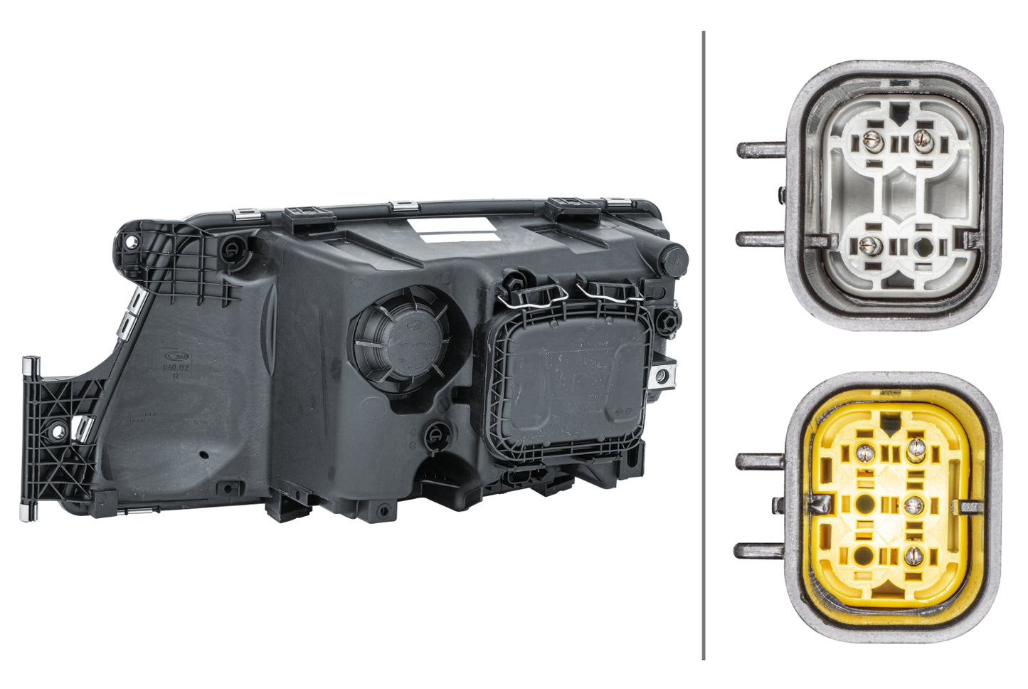 HELLA Halogen-Headlight - right 1EH354987-041