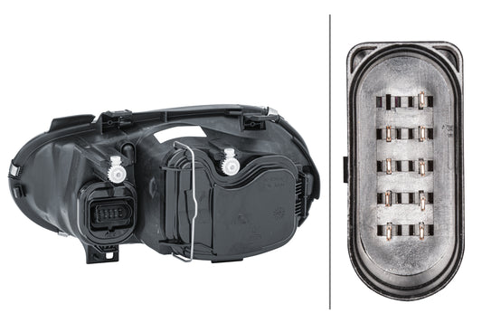 HELLA Halogen/FF-Headlight - right - for e.g. VW Golf IV (1J1) 1EJ007700-081