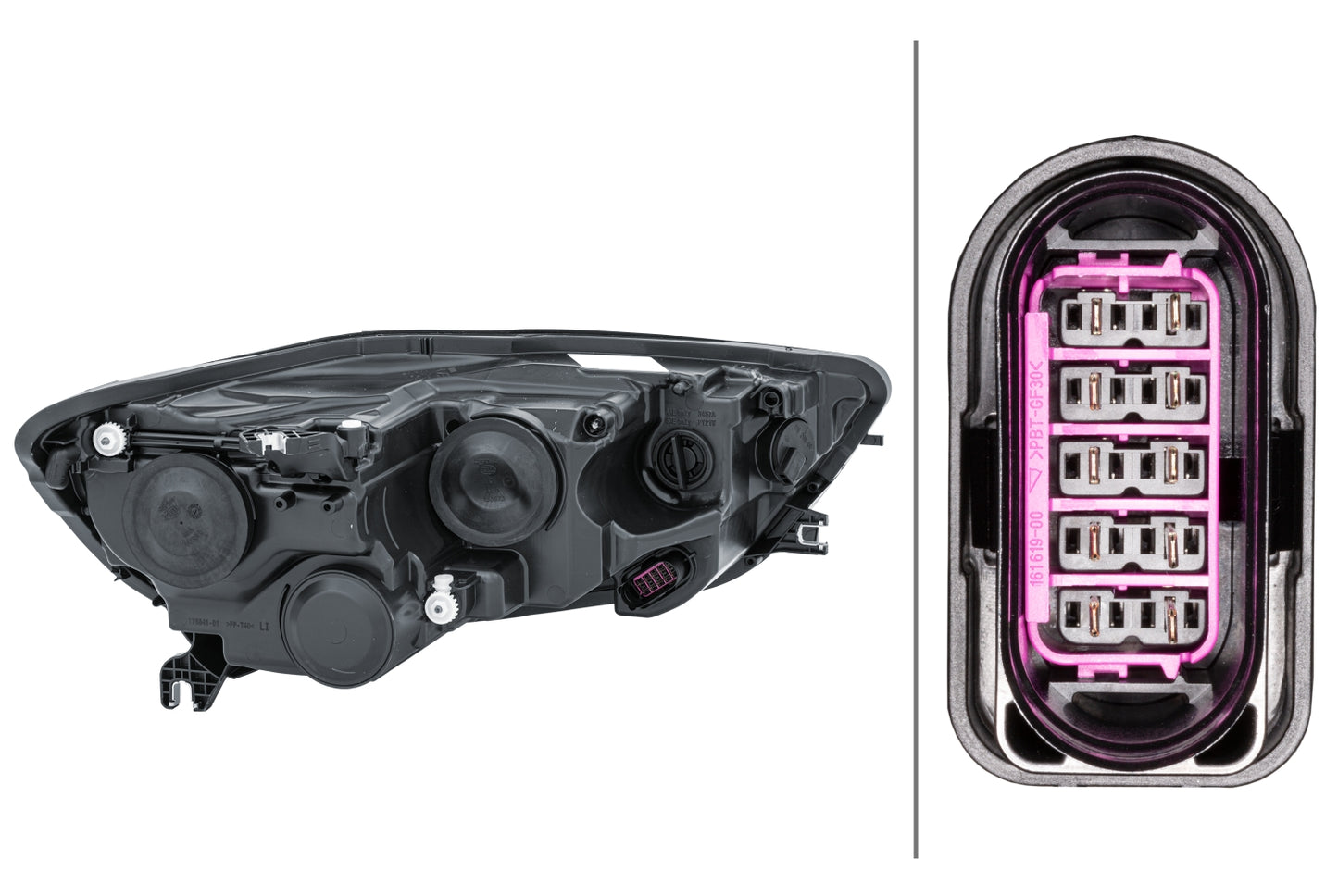 HELLA FF/Halogen-Headlight - left - for e.g. Audi A6 Avant (4G5, 4GD, C7) 1EJ011149-011