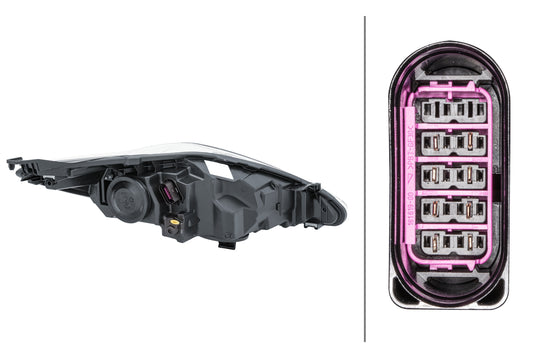 HELLA Halogen/FF-Headlight - left - for e.g. Ford Fiesta VI (CB1, CCN) 1EJ247045-311