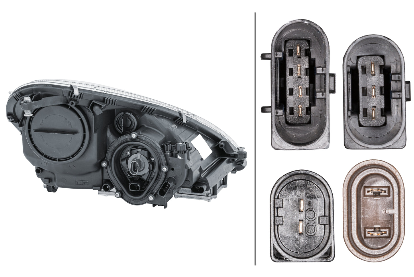 HELLA Bi-Xenon-Headlight - left - for e.g. Mercedes-Benz Slk (R171) 1EL008361-711