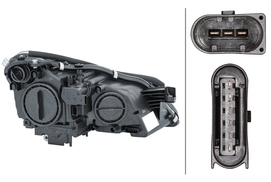 HELLA Halogen-Headlight - left - for e.g. Mercedes-Benz Cls (C219) 1EL008821-011