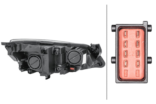 HELLA FF/Halogen-Headlight - left - for e.g. Opel Astra J (P10) 1EG010011-351
