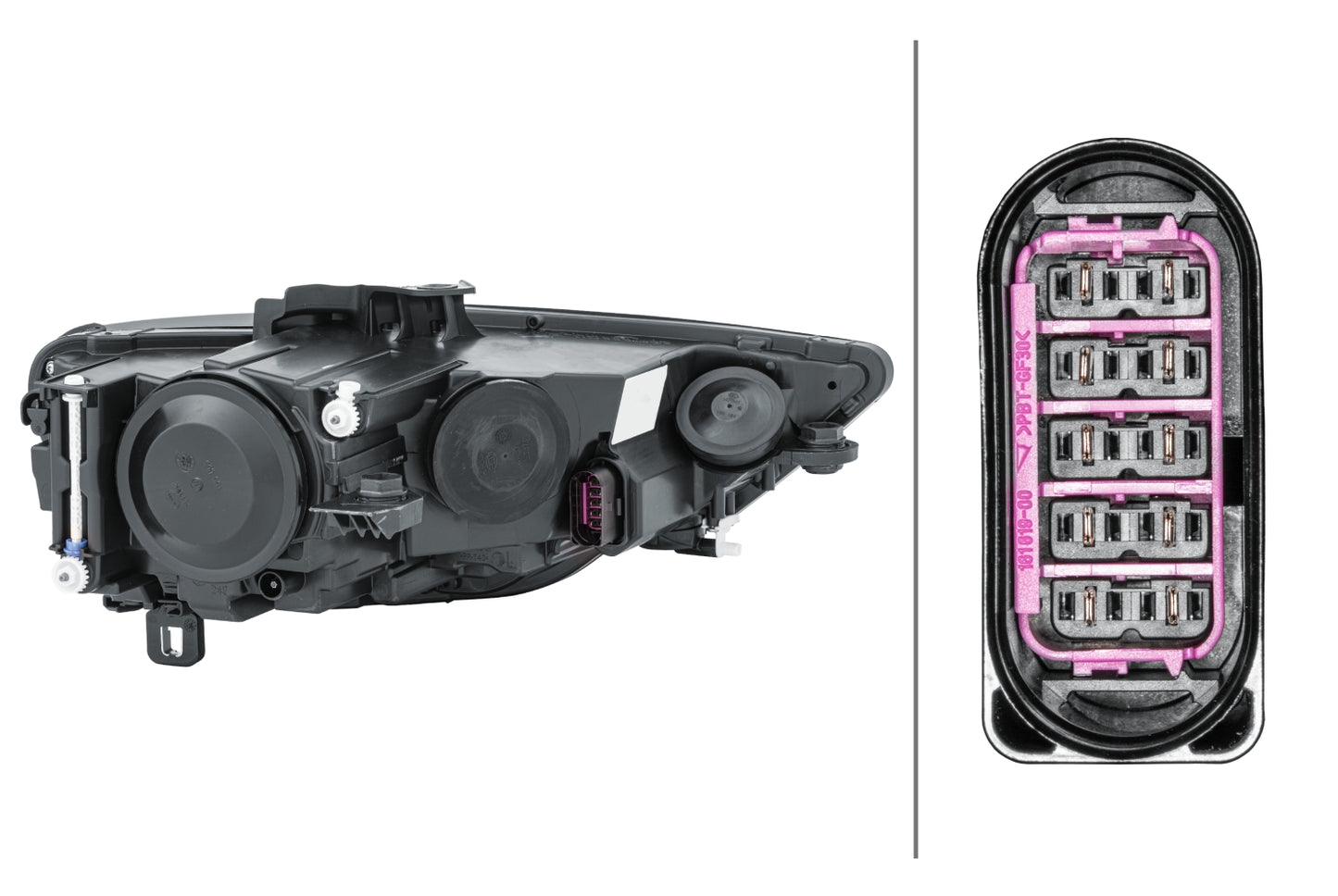 HELLA FF/Halogen-Headlight - left - for e.g. Audi A3 (8V1, 8VK) 1EJ010740-071
