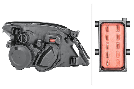 HELLA DE/Halogen-Headlight - left - for e.g. Opel Vectra C (Z02) 1EL008320-131