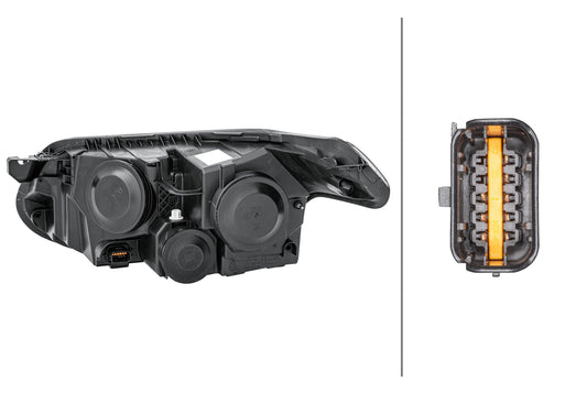 HELLA FF/Halogen-Headlight - right - for e.g. Citroën C3 Picasso (SH_) 1EG009767-021