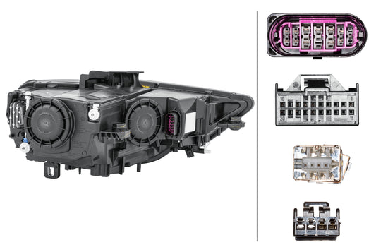 HELLA Bi-Xenon/LED-Headlight - left - for e.g. Audi A3 (8V1, 8VK) 1EL010740-311
